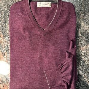 WINTER SALE!!!  Brunello Cucinelli Very Fine Wool-Cashmere Blend Jumper IT/ 52